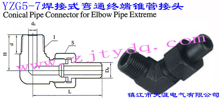 YZG5-7 ����ʽ��ͨ�K���F�ܽ��^Concial Pipe Connector for Elbow Pipe Extreme